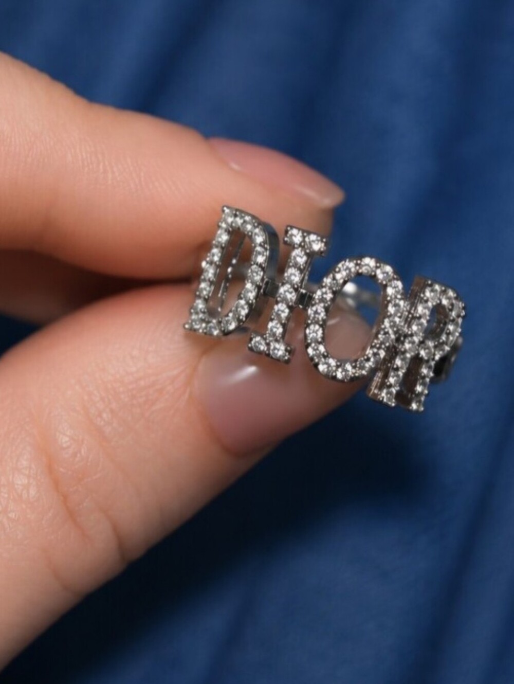 Aura Monogram Ring - Lunar Silver